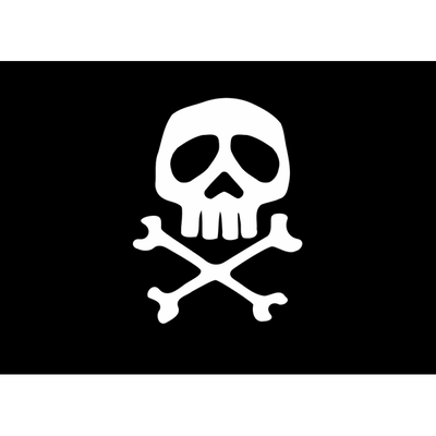 Bandiera Pirata Cm.20X30