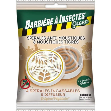 BARRIERA PER INSETTI Diffusore box repellente per zanzare + 4 Spirali