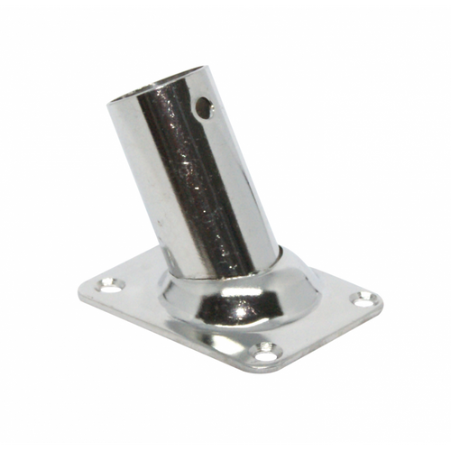 Base Inox Rett. 60° Ø Mm.25