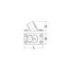 Base Rett. Inox 60° Ø Mm.22