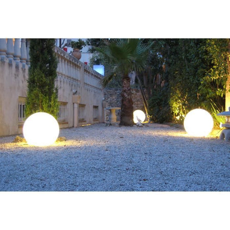 Lumisky - Balla luminosa a cavo per led all'esterno - Bobby White - 60cm Culot E27