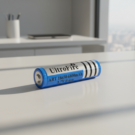 BATTERIA LITIO 18650 3.7V 6800 mAh PILA RICARICABILE TESTA ALTA TRAPANO TORCIA PACCO BATTERIA