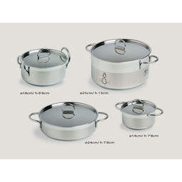 Set 3 Padelle In Pietra Antiaderenti Trade Shop - Diametro 22, 26, 30 Cm, Made In Italy, Manici Soft Touch - Foto 5