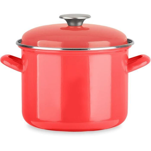 Rosticceria - BAUMALU - Tutte le fonti di calore compresa l'induzione - Smalto 22 x 16 cm - Colore rosso