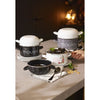 Stampo BAUMALU 20 cm - Decorazione cozze - Coperchio bianco - Nero
