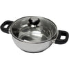BAUMALU 331974 Casseruola in acciaio inossidabile 24 cm con coperchio in vetro zaffiro bachelite