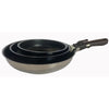 Set 3 padelle - BAUMALU - Comete - 20 / 24 / 28 cm - Manico removibile - Acciaio inox
