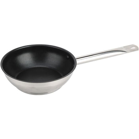 Set di 3 padelle - BAUMALU - Gastronomia - 20 / 24 / 28 cm - Acciaio inossidabile