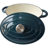 Casseruola BAUMALU 30 cm - Forma ovale - Verde blu