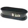 Stampo ovale a cerniera - BAUMALU - 31x12x8 cm - Acciaio rivestito in acciaio al carbonio 0,8 mm - Antiaderente antracite