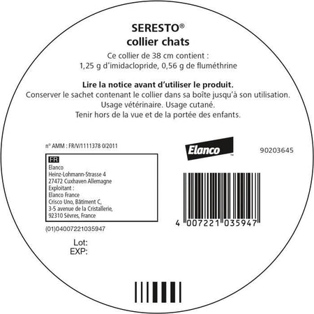 Collare antiparassitario SERESTO - Per cat