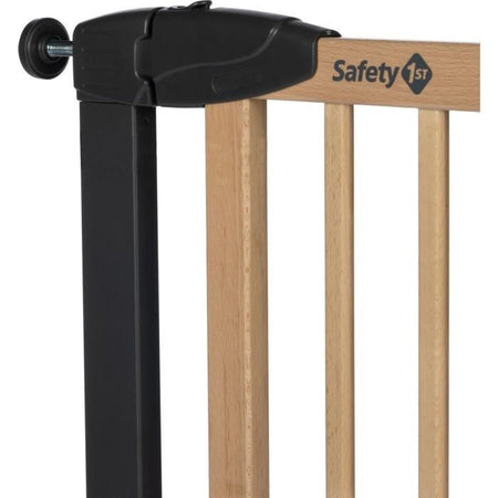 SAFETY 1ST SIMPLY CLOSE WOOD & META, A pressione, 73-80 cm (Max. 94 cm), senza viti né fori, Apertura con una mano, Legno e Grafite
