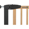SAFETY 1ST SIMPLY CLOSE WOOD & META, A pressione, 73-80 cm (Max. 94 cm), senza viti né fori, Apertura con una mano, Legno e Grafite