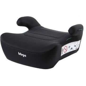 Seggiolino auto rialzato - BBGO - Kissyrider - 6-12 anni - I-SIZE 125-150 cm - Con cintura - Nero - Rivestimento sfoderabile e lavabile