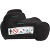 Seggiolino auto rialzato - BBGO - Kissyrider - 6-12 anni - I-SIZE 125-150 cm - Con cintura - Nero - Rivestimento sfoderabile e lavabile