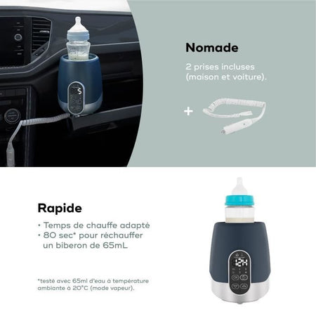 Scaldabiberon BABYMOOV NutriSmart nomade casa / auto - Programmabile