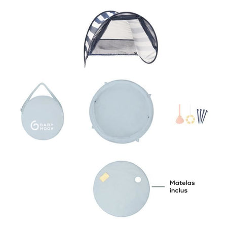 Babymoov Aquani Mariniere, Parco Giochi Anti-UV SPF 50+ 3 in 1