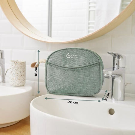 Babymoov Baby Care Kit - Nascita - In Accessori GRS certificati in tessuto riciclato, Matcha