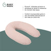 BABYMOOV Doomoo Buddy cuscino maternità, comfort unico dalla gravidanza all'allattamento, rosa nuvola