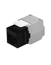 Frutto Keystone RJ45 Cat.6A UTP Tool-Free Nero Grigio