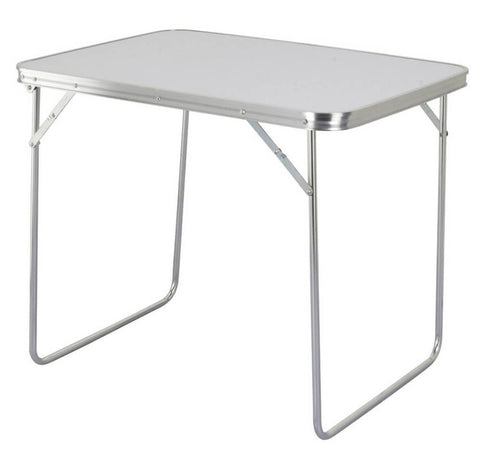 tavolino da campeggio pieghevole salvaspazio 80x60 Bianco