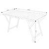 tavolo da giardino pieghevole salvaspazio in legno 70x140 Tinta noce