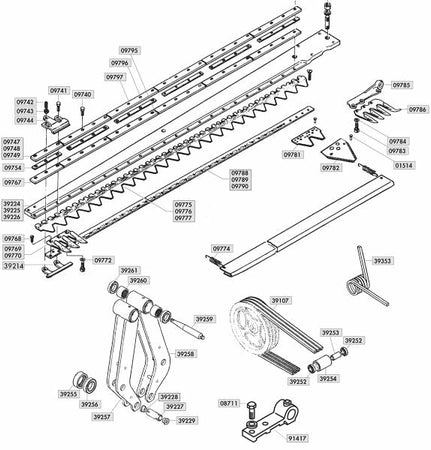 Sezione Rigata BCS 58027096 confezione da 25 pezzi