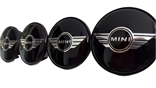 4 Coprimozzo Tappi MINI 54 mm Mini Cooper Compatibile One D SD Borchie Lega