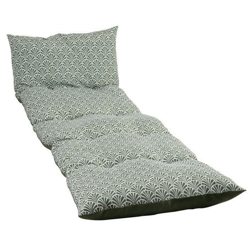 GIARDINO PRIVATO - NORVEGIA AVOCADO SNOWFLAKE SUN LOUNGER - Tessuto idrorepellente