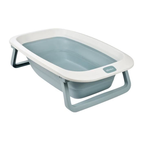 BEABA, Vasca da bagno pieghevole - 920403 - Vasca da bagno Eazy Pop Camélé'O - Blu baltico