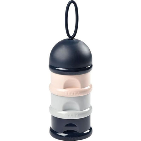 Distributore di latte impilabile BEABA (blu scuro + grigio + rosa)