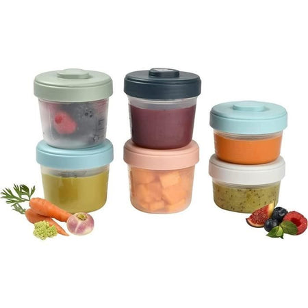 BEABA Set 1a età 6 porzioni clip - (2x90ml + 4x150ml)