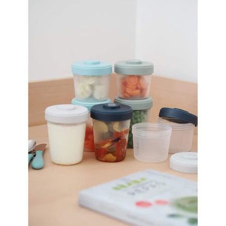 BEABA Set 2nd age 8 porzioni clip - (4x150ml + 4x250ml)