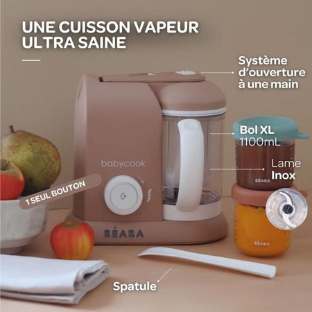 BEABA EXCLUSIVE, Babycook solo, baby robot 4 in 1, robot da cucina, Pralin