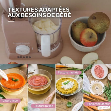 BEABA EXCLUSIVE, Babycook solo, baby robot 4 in 1, robot da cucina, Pralin