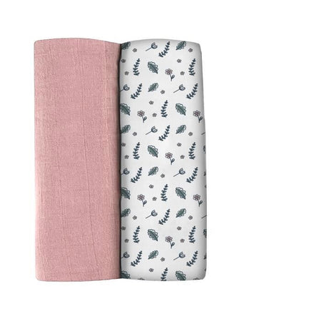 BEABA, Box 2 SLIPS 120cm - Rosa antico / Campagna floreale