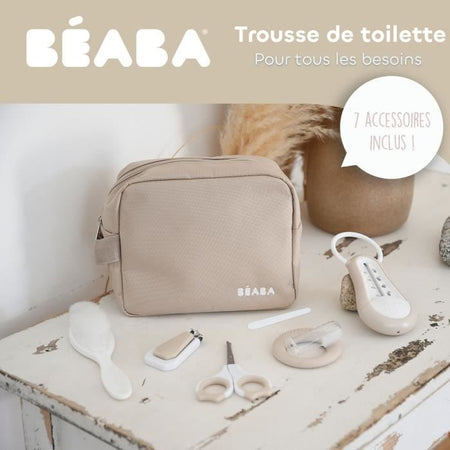Beauty Case da viaggio - BEABA - 7 accessori - Argilla