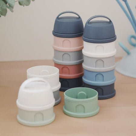 Beaba, Box dosser, 4 compartimenti, grigio minerale / blu