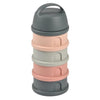 Beaba, scatola di dosser, 4 compartimenti, grigio minerale / rosa