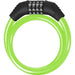 Scooter e bicicletta anti -fusione - Beepper - Cavo da 60 cm - Codice a 4 -digit - Verde