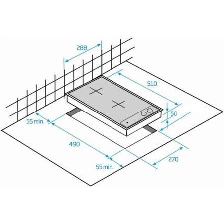 BEKO Piano cottura a induzione - 2 fuochi - L30 cm - HDMI32400DT