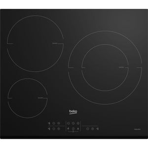 Piano cottura a induzione BEKO - 3 fuochi - 58x51 cm - HII63200MTB