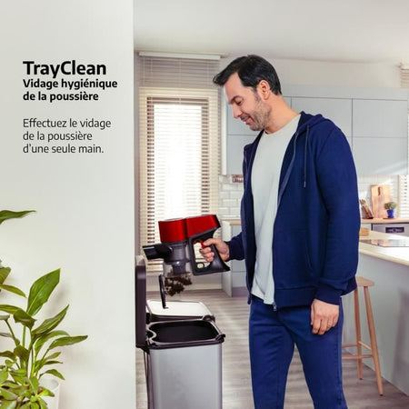 Beko VRT50121VR multifunzione wireless aspirapolvere scopa - 21.6V - 45 minuti di autonomia - tecnologia ciclonica - pennello retroilluminato