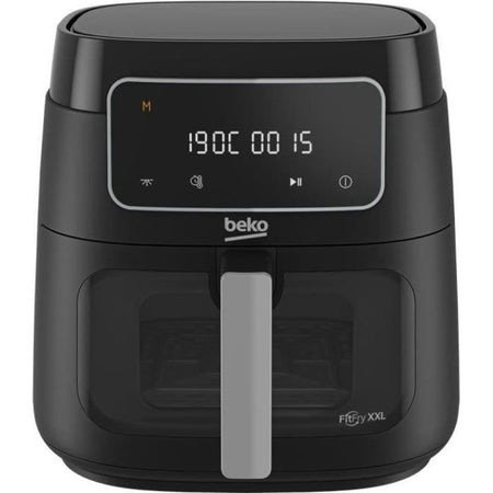 Friggitrice ad aria calda multifunzione - BEKO - FRL3374B - 1900 W - 7,6 L per 2 kg di patatine - Touch screen LCD - Nera