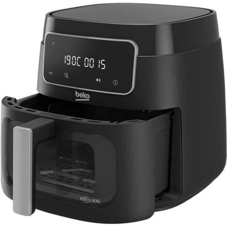 Friggitrice ad aria calda multifunzione - BEKO - FRL3374B - 1900 W - 7,6 L per 2 kg di patatine - Touch screen LCD - Nera