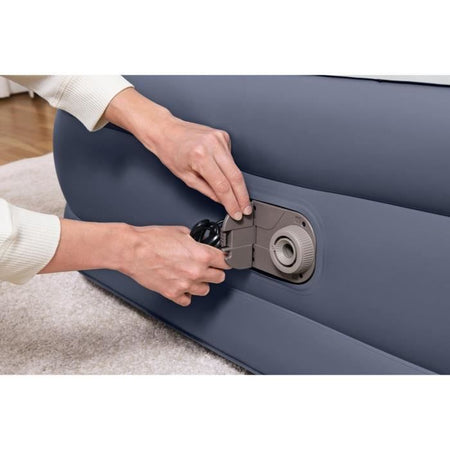 Letto gonfiabile - BESTWAY - 67923 - Tritech SleekFlow - 2 posti, 226 x 152 x 84 cm, testiera, pompa integrata