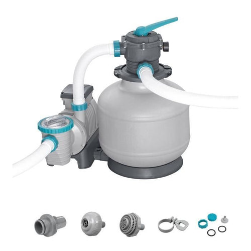 Pompa filtro/filtrazione a sabbia per piscine fino a 66 m3 - Bestway - 11.355 L/h - Con prefiltro