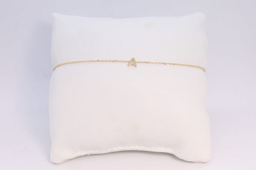 Bracciale in oro 18 kt personalizzabile con lettera BGN491