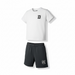 Completo Diadora Bambino Bianco-Grigio T-shirt + Shorts - Collezione PE2026