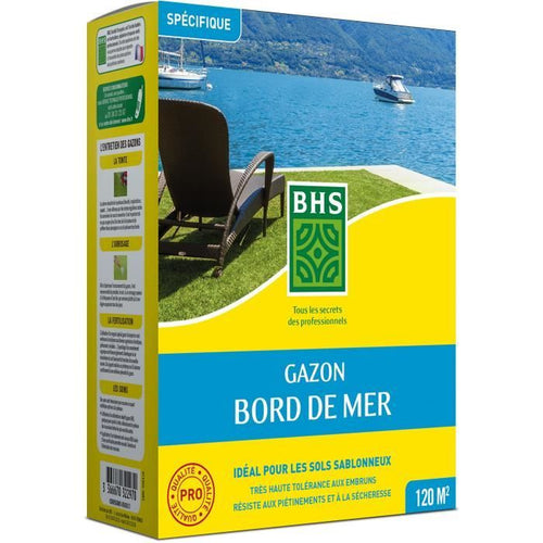 Prato - BHS - Seaside Lawn 3kg Resistente al vento, alla siccità e al sale Prato estivo bello, attraente e robusto.